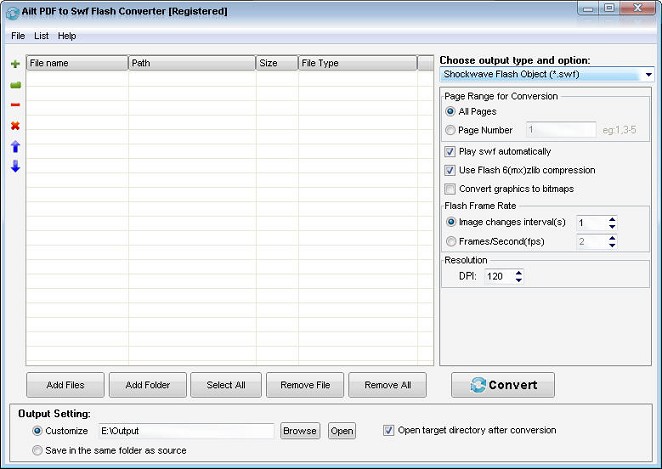 Ailt PDF to SWF Flash Converter software